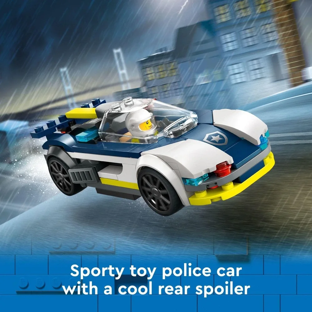 LEGO City Police Car and Muscle Car Chase 60415 Emergency Vehicle Toy 213pcs NEW
